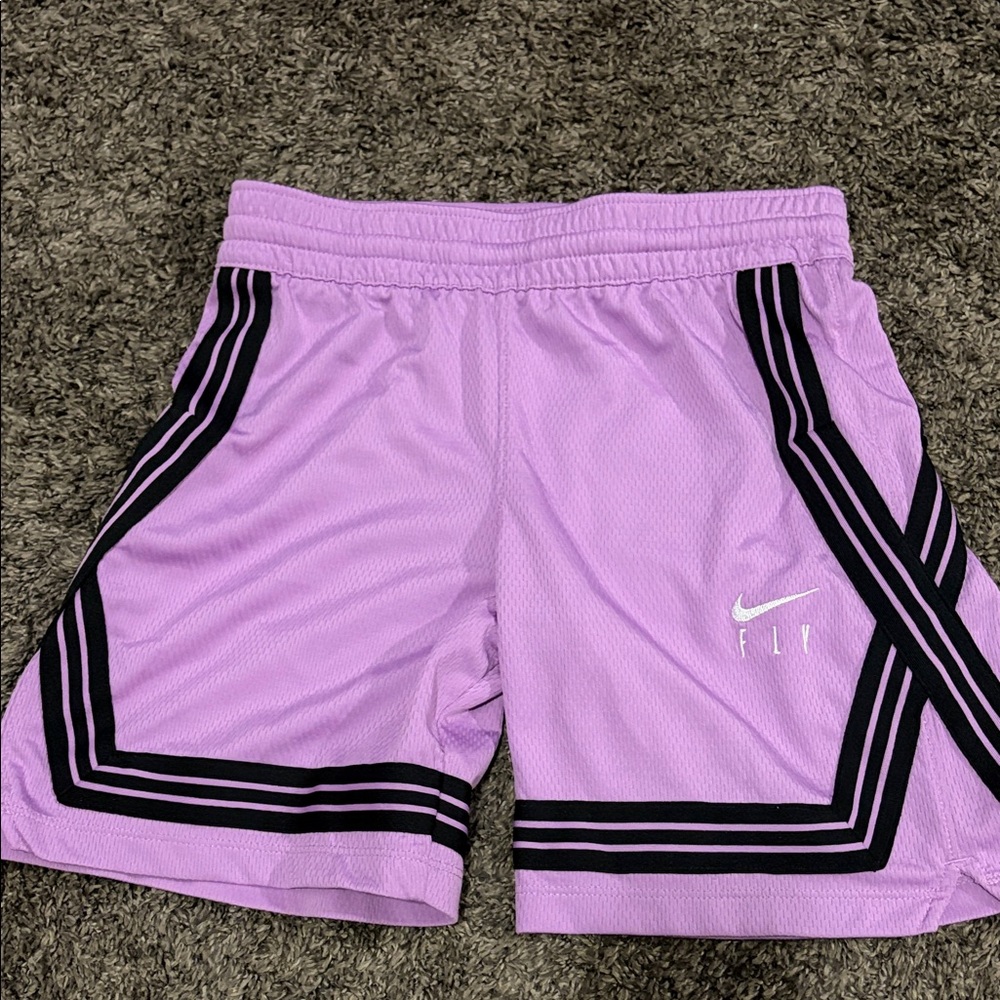 Nike Lavender and Black Athletic Shorts